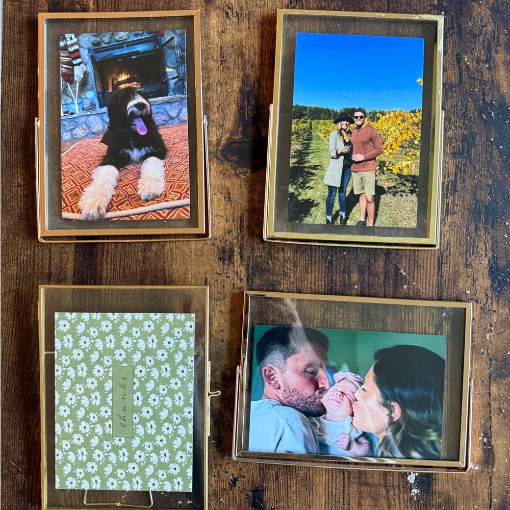 Elegant Gold Picture Frame Set